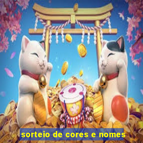 sorteio de cores e nomes